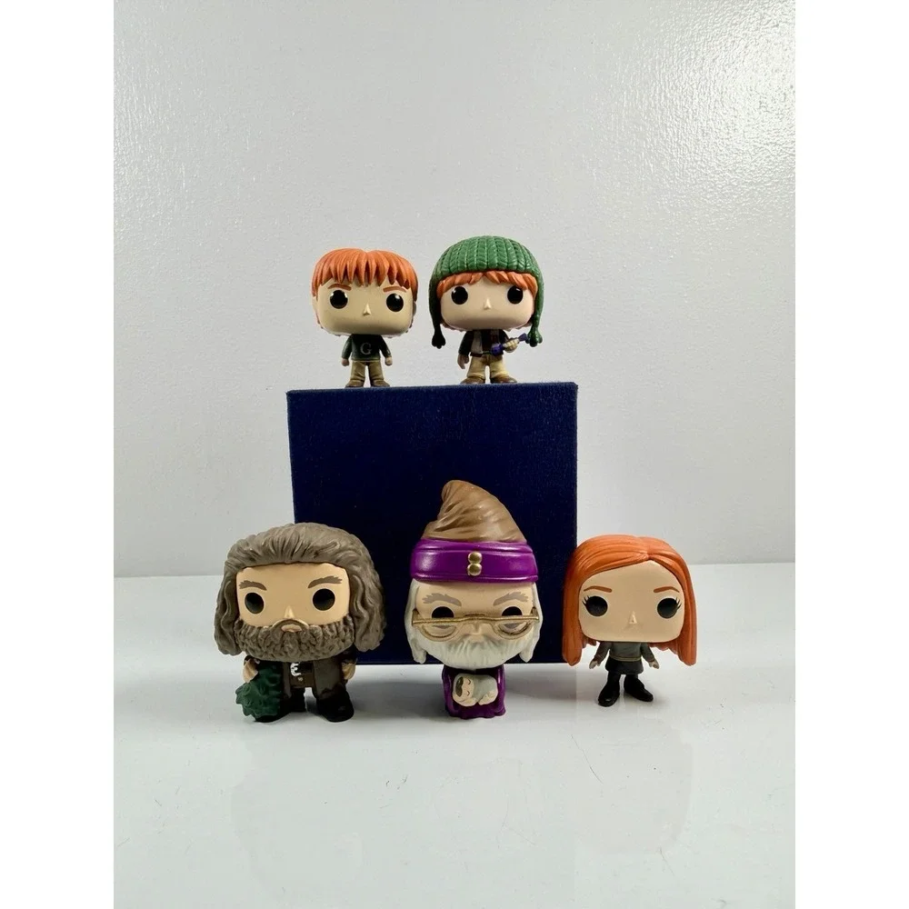 RetiredHarry Potter Funko Pop Lot Of 5 Figure Hagrid‎ Dumbledore Ron George Giny